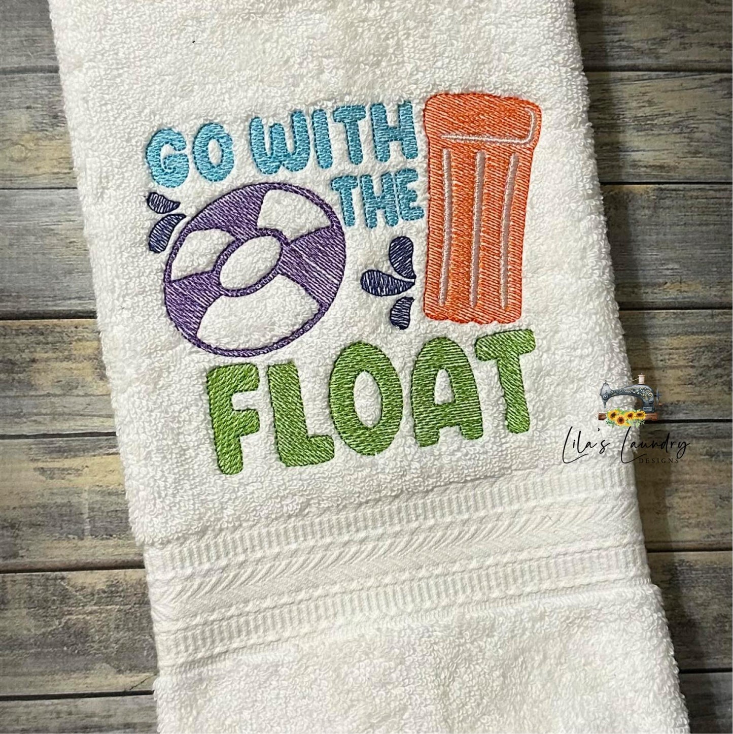 Go with the Float - 3 Sizes - Digital Embroidery Design