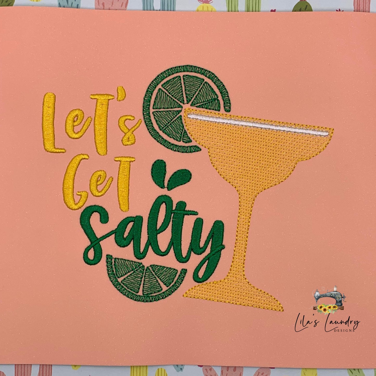 Let's Get Salty - 3 Sizes - Digital Embroidery Design