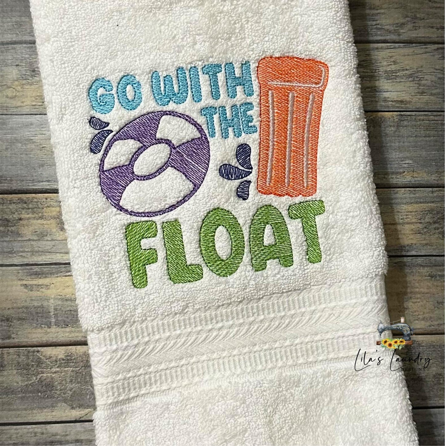 Go with the Float - 3 Sizes - Digital Embroidery Design