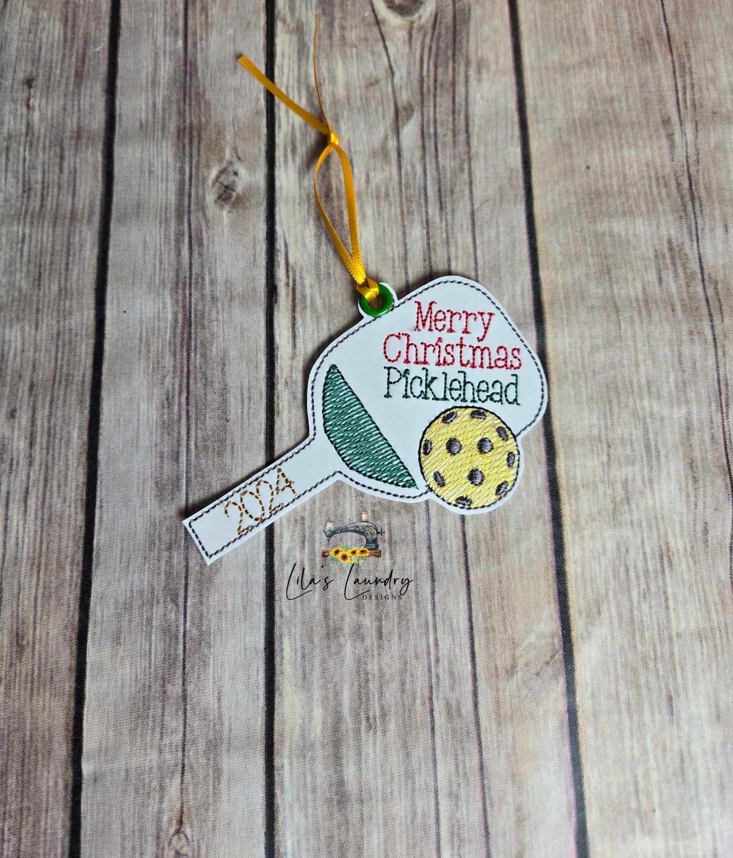 Picklehead 2024 Ornament - Digital Embroidery Design