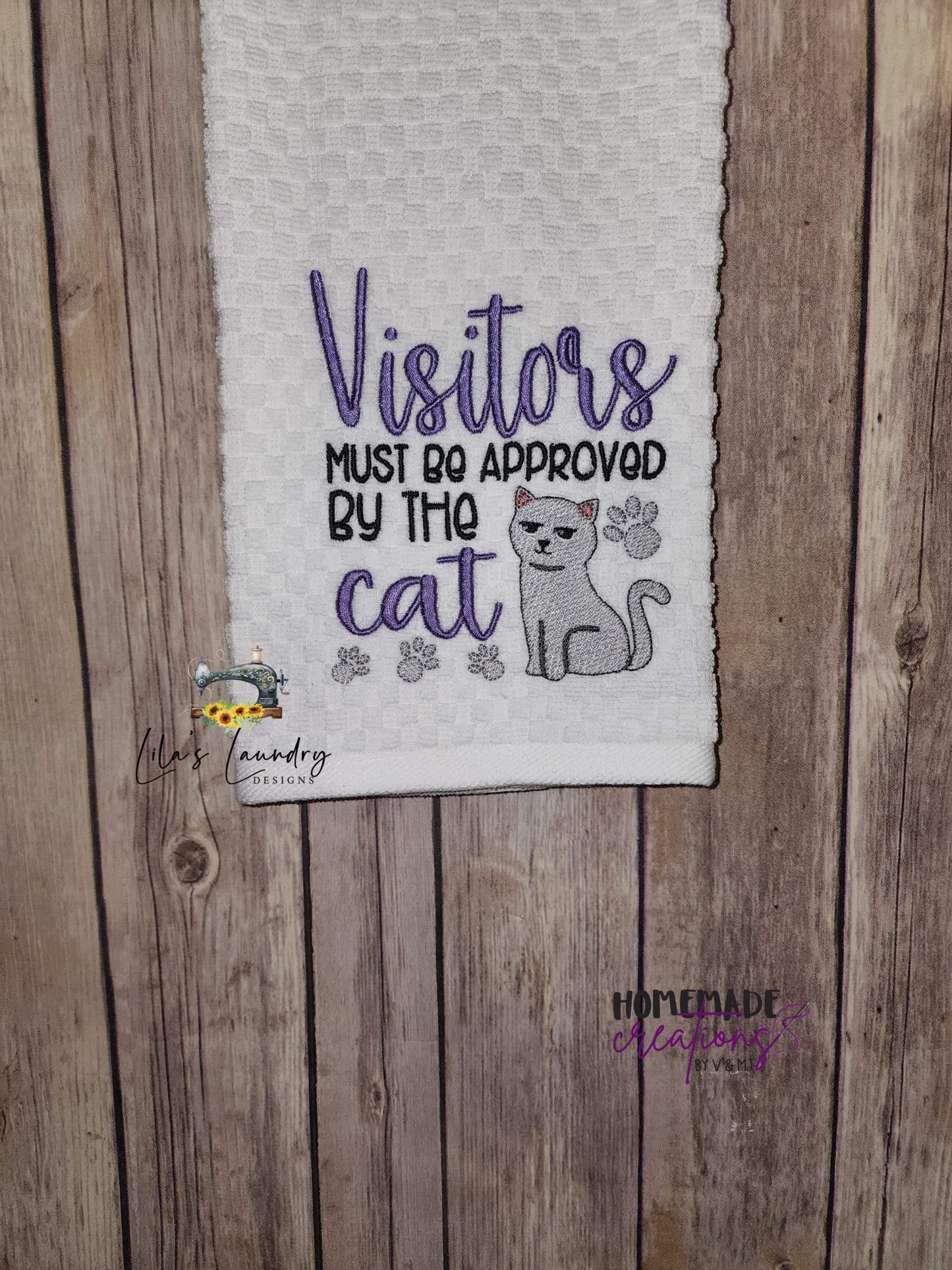 Visitors Must Be Approved - 3 sizes- Digital Embroidery Design