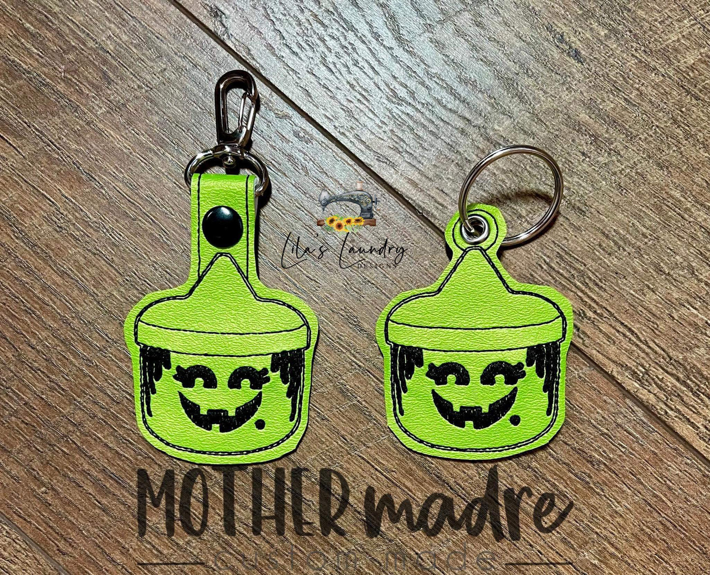 Retro Bucket Bundle Fobs - DIGITAL Embroidery DESIGN