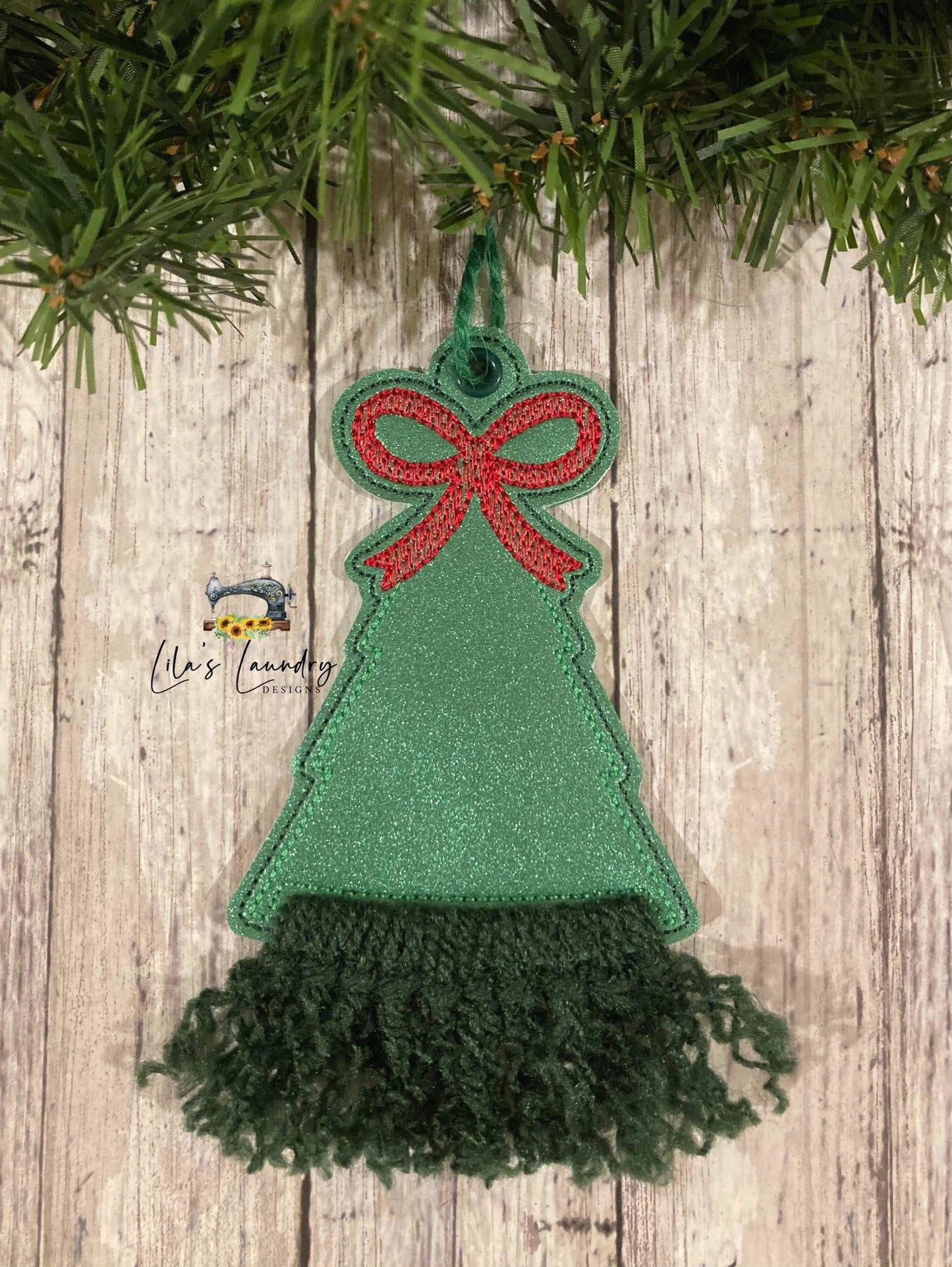 Macrame Christmas Tree Ornament - Digital Embroidery Design