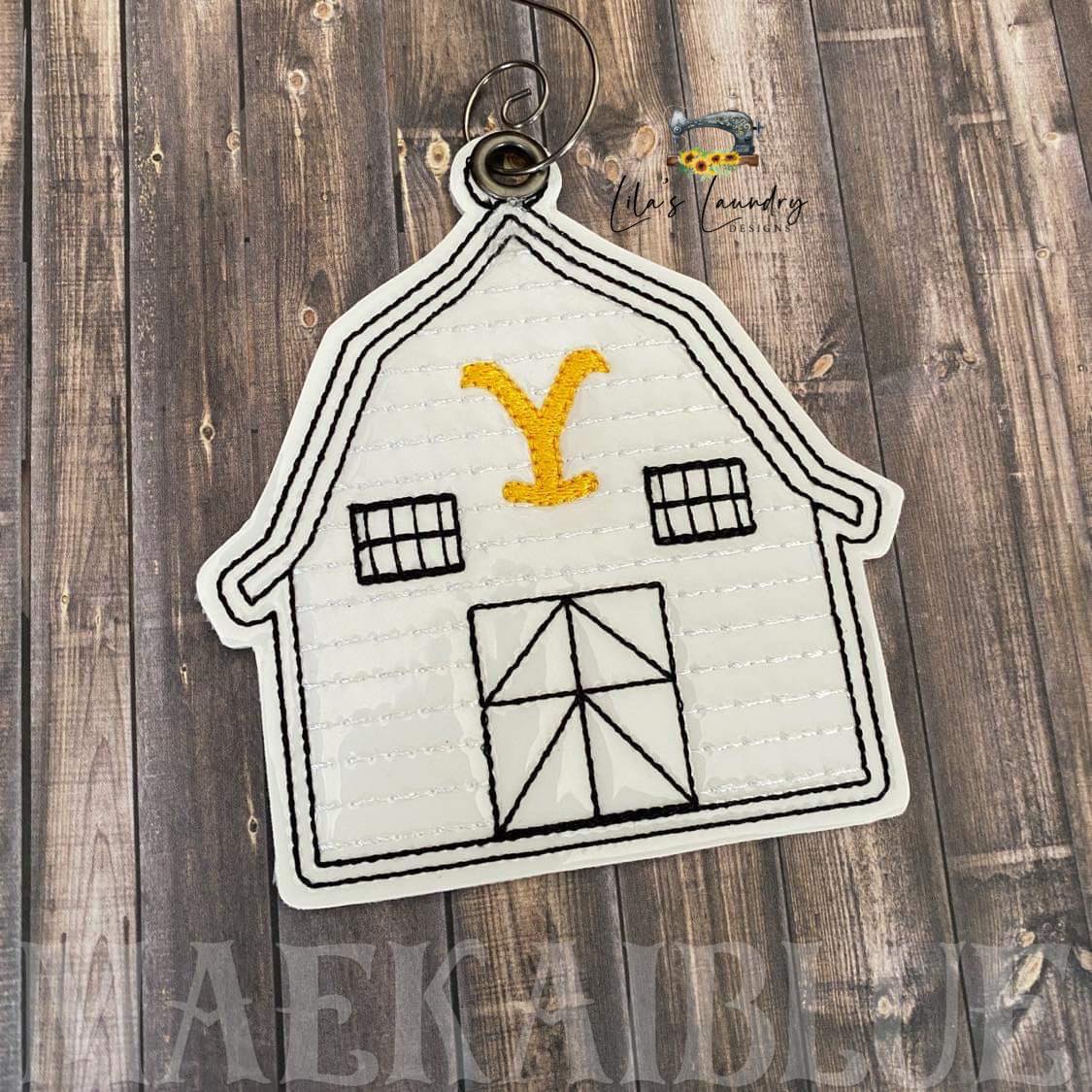 Bunkhouse Ornament - Digital File - Embroidery Design