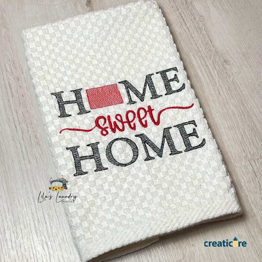 Home Sweet Home Colorado - 4 sizes- Digital Embroidery Design