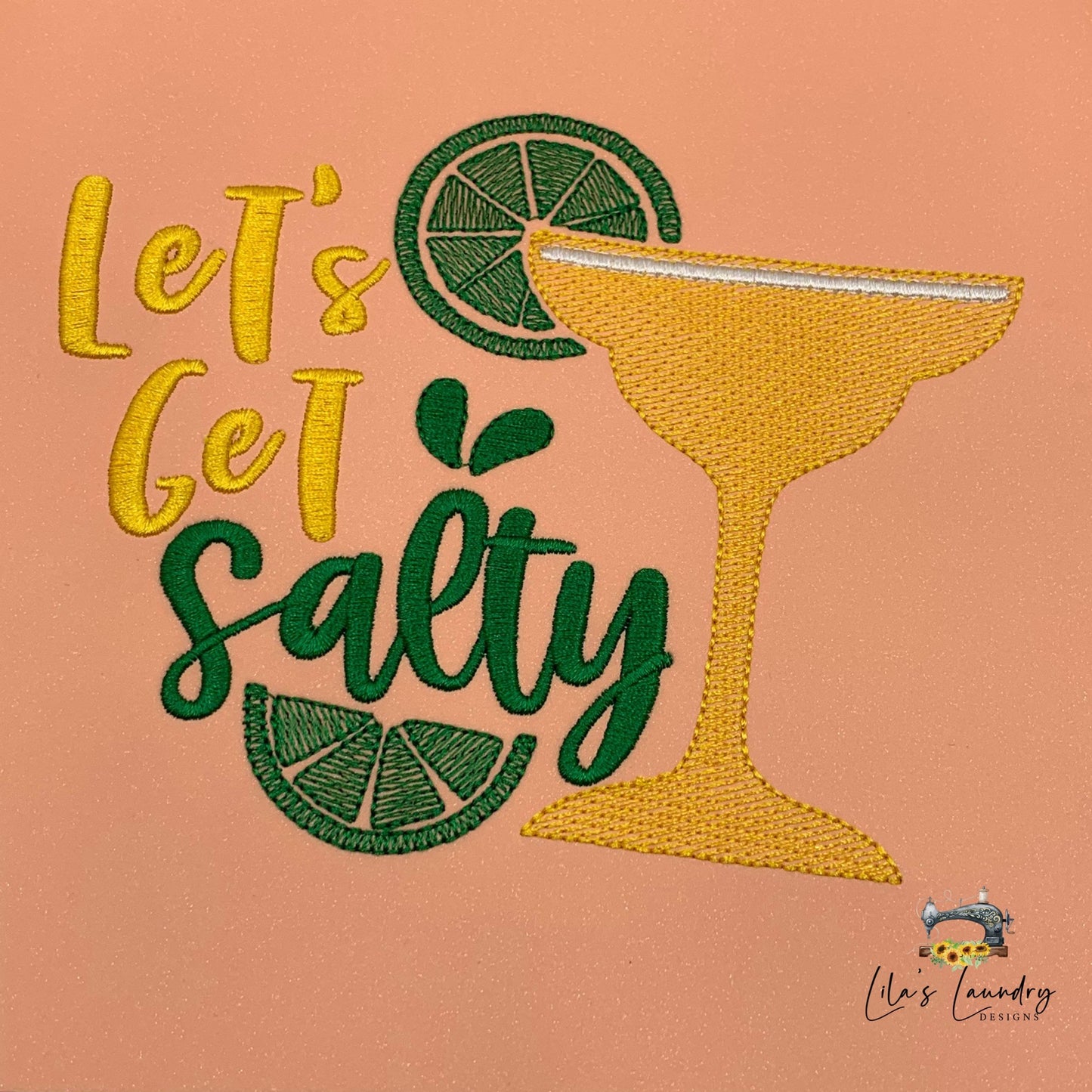 Let's Get Salty - 3 Sizes - Digital Embroidery Design