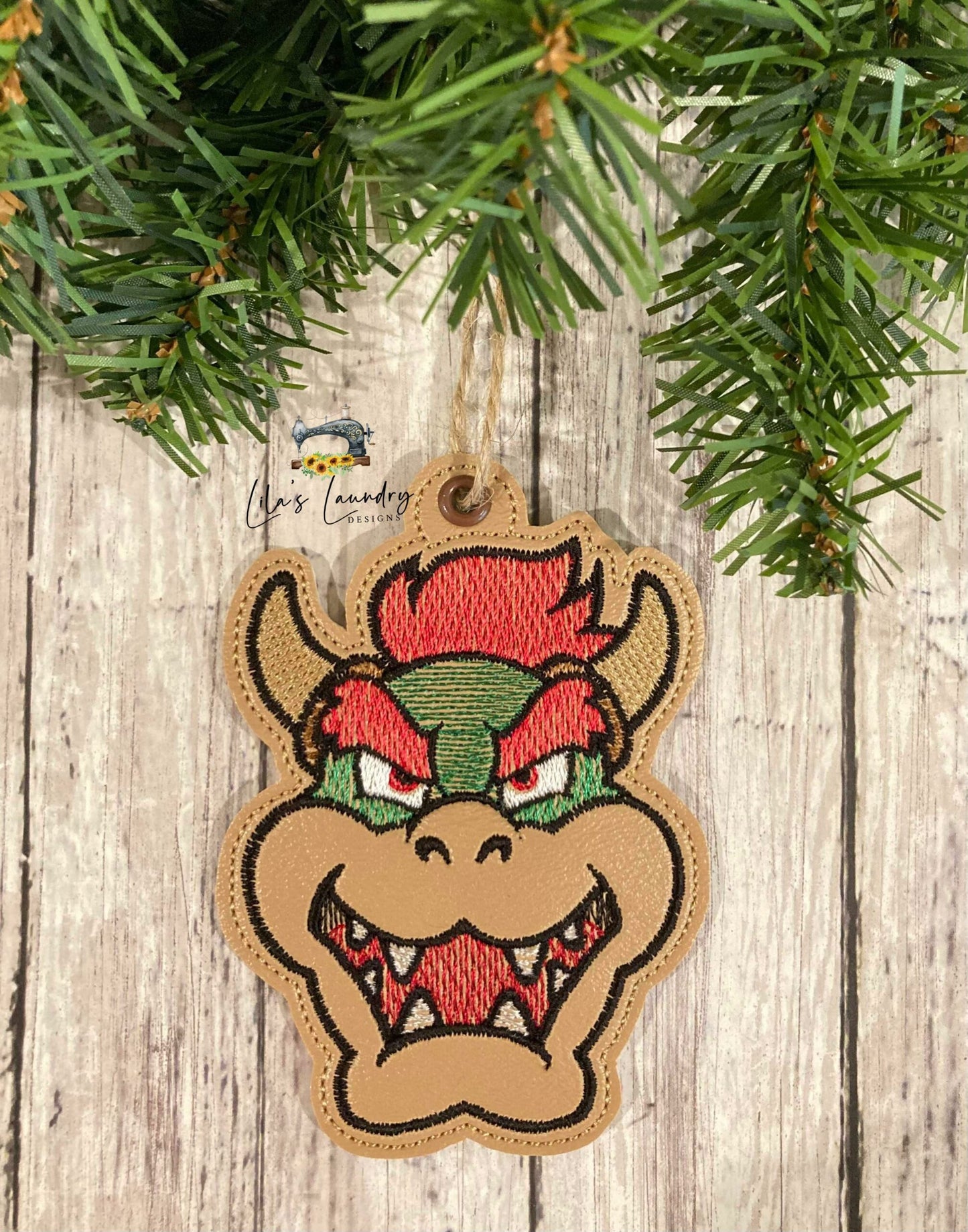 Bowser Ornament - Digital File - Embroidery Design