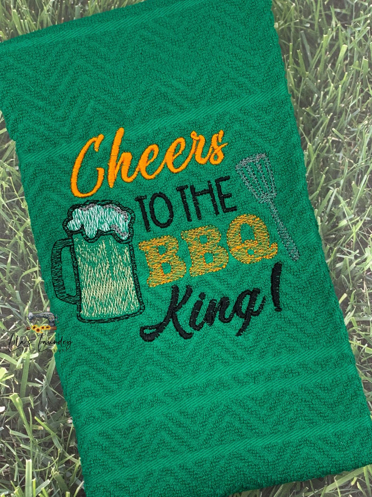 BBQ King - 4 Sizes - Digital Embroidery Design