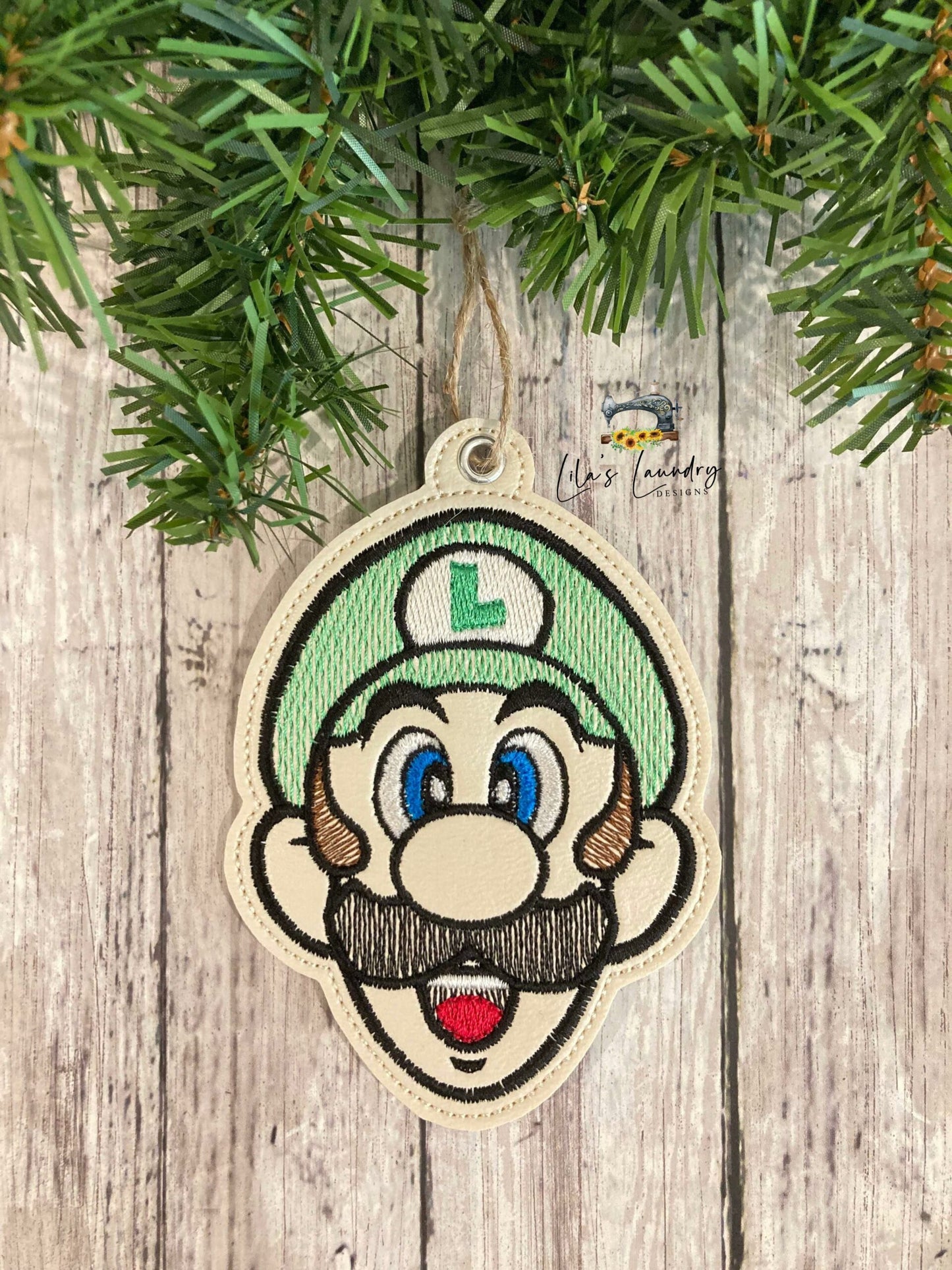 Luigi Ornament - Digital File - Embroidery Design