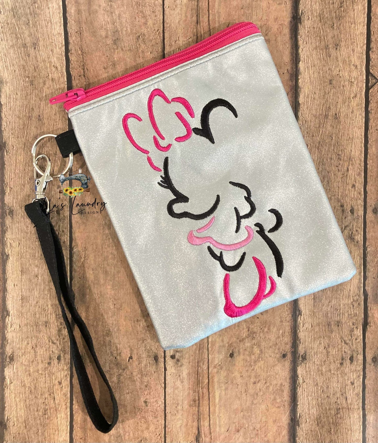 Minnie Zipper Bag - 2 sizes - Digital Embroidery Design