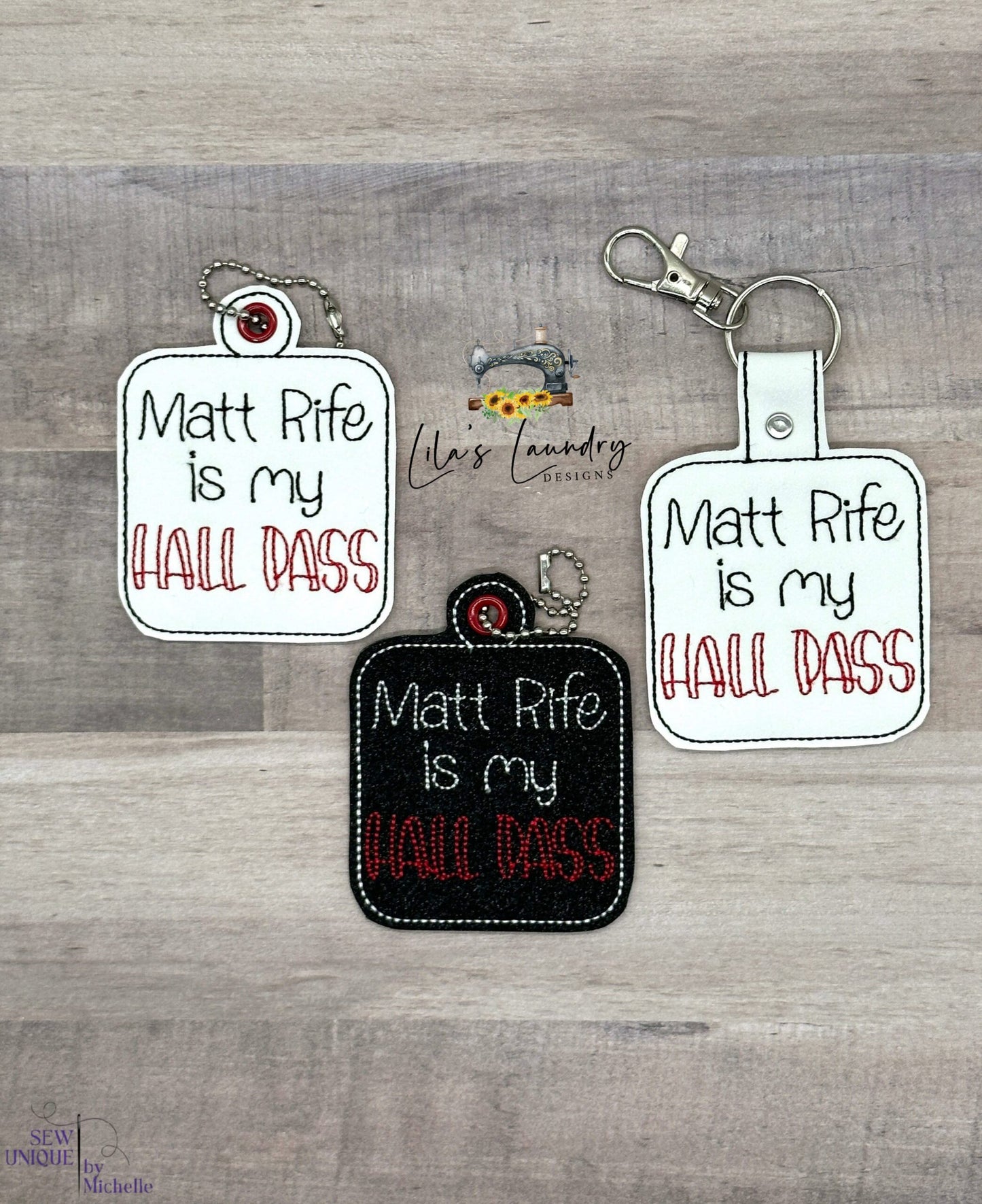 Matt Rife Hall Pass Fobs - DIGITAL Embroidery DESIGN