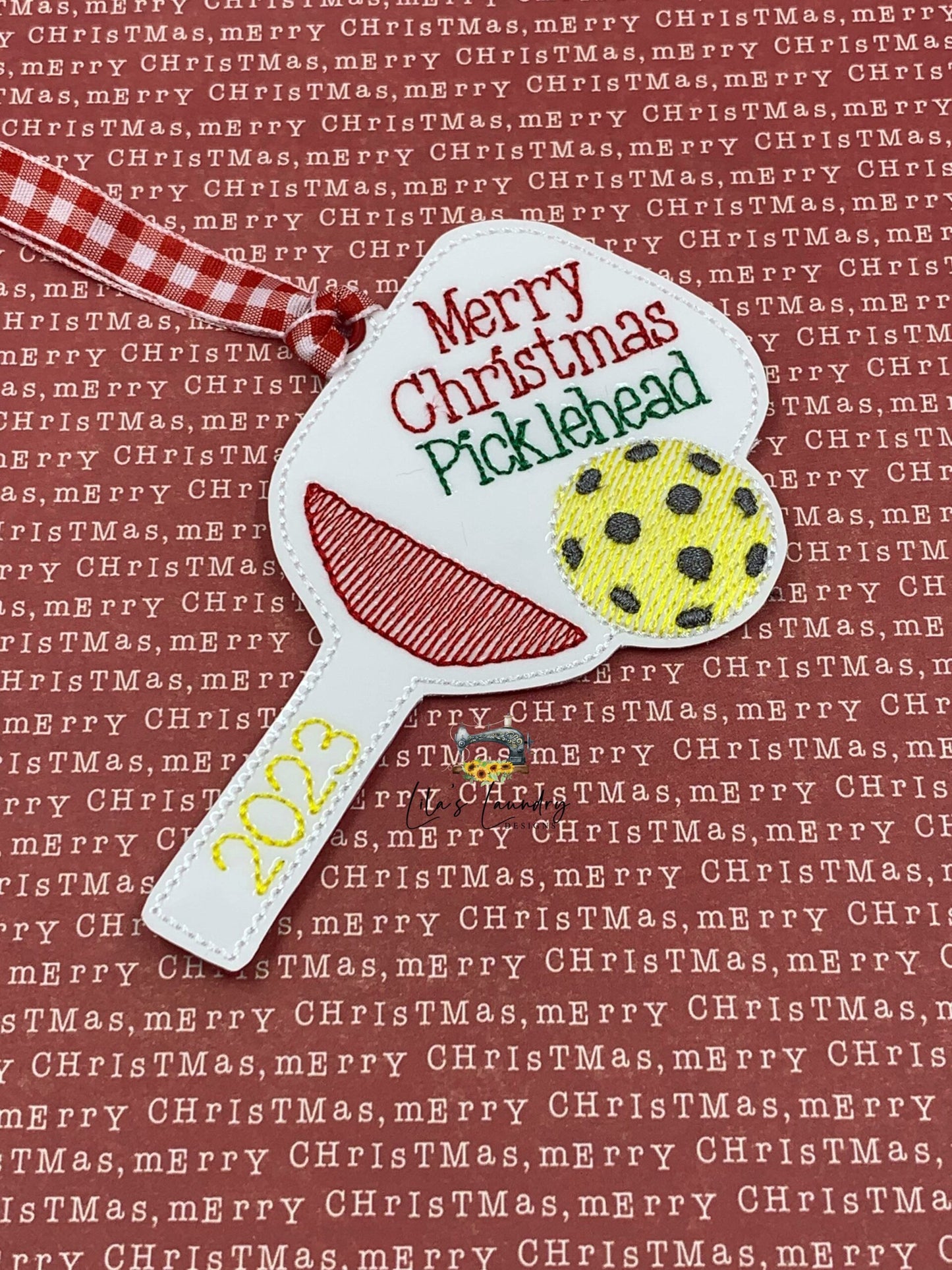 Picklehead Ornament - Digital File - Embroidery Design