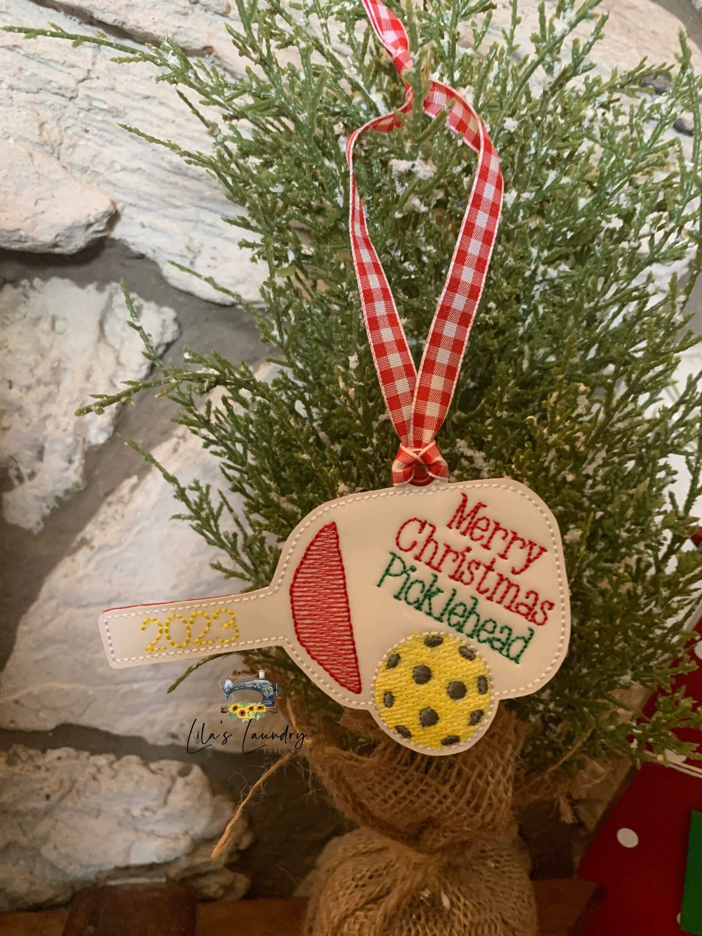 Picklehead Ornament - Digital File - Embroidery Design