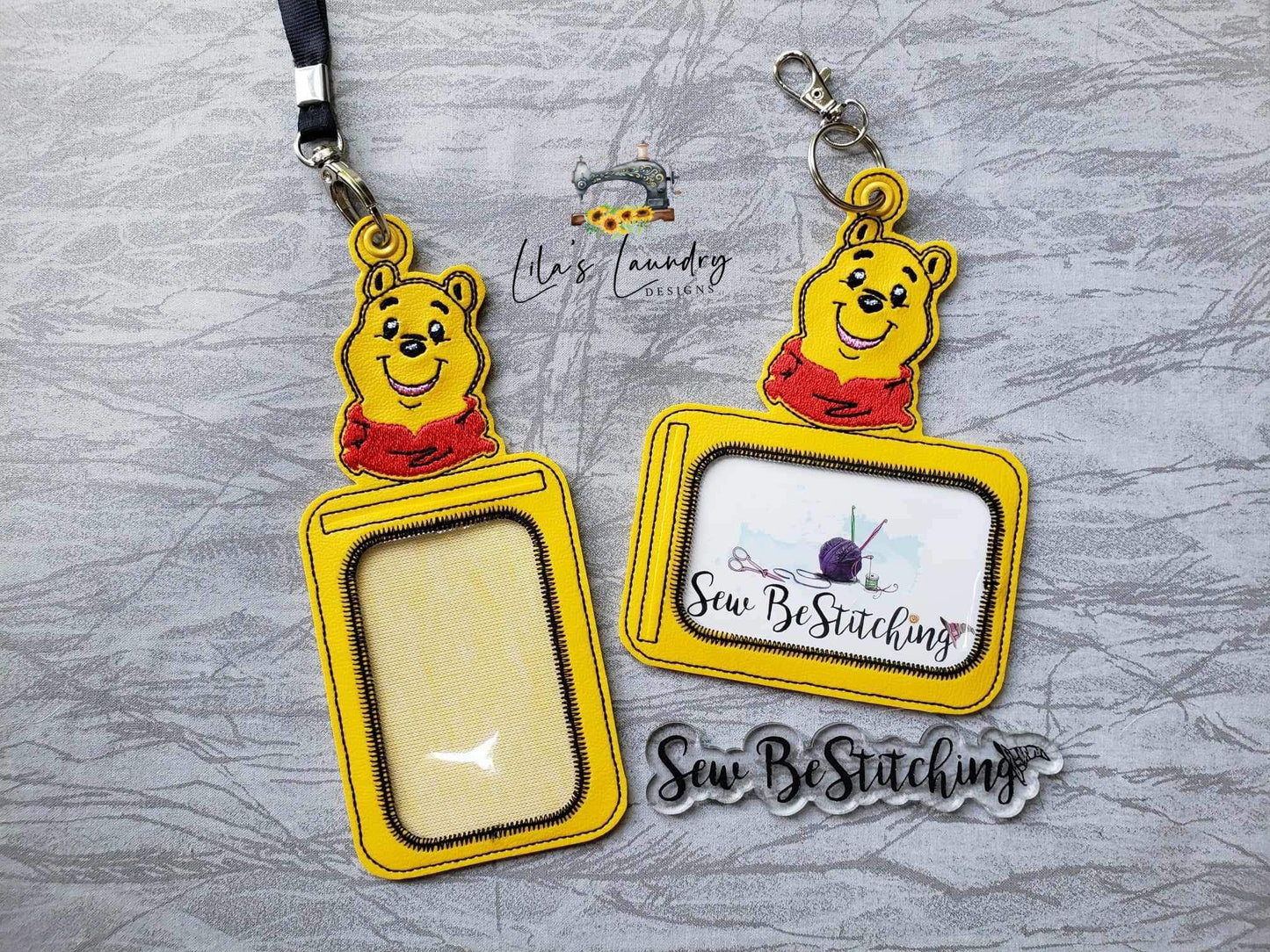 Pooh ID Holder - Horizontal & Vertical Included - 5x7 only