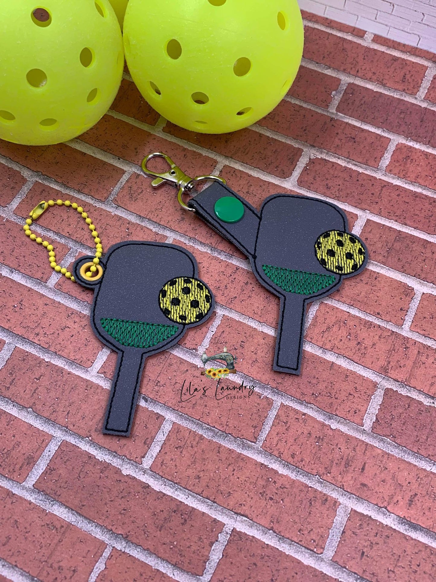 Pickleball Fobs - DIGITAL Embroidery DESIGN