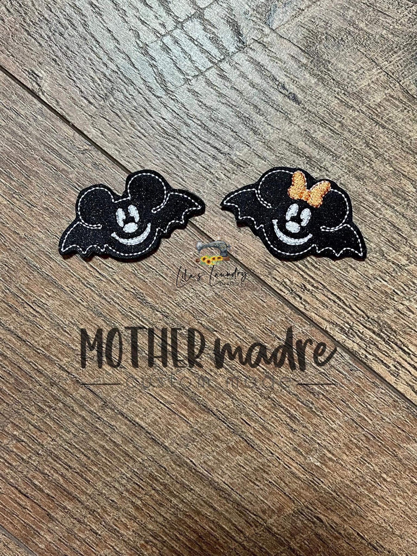 Mouse Bat Duo 2.5 inch Felties - Digital Embroidery Design