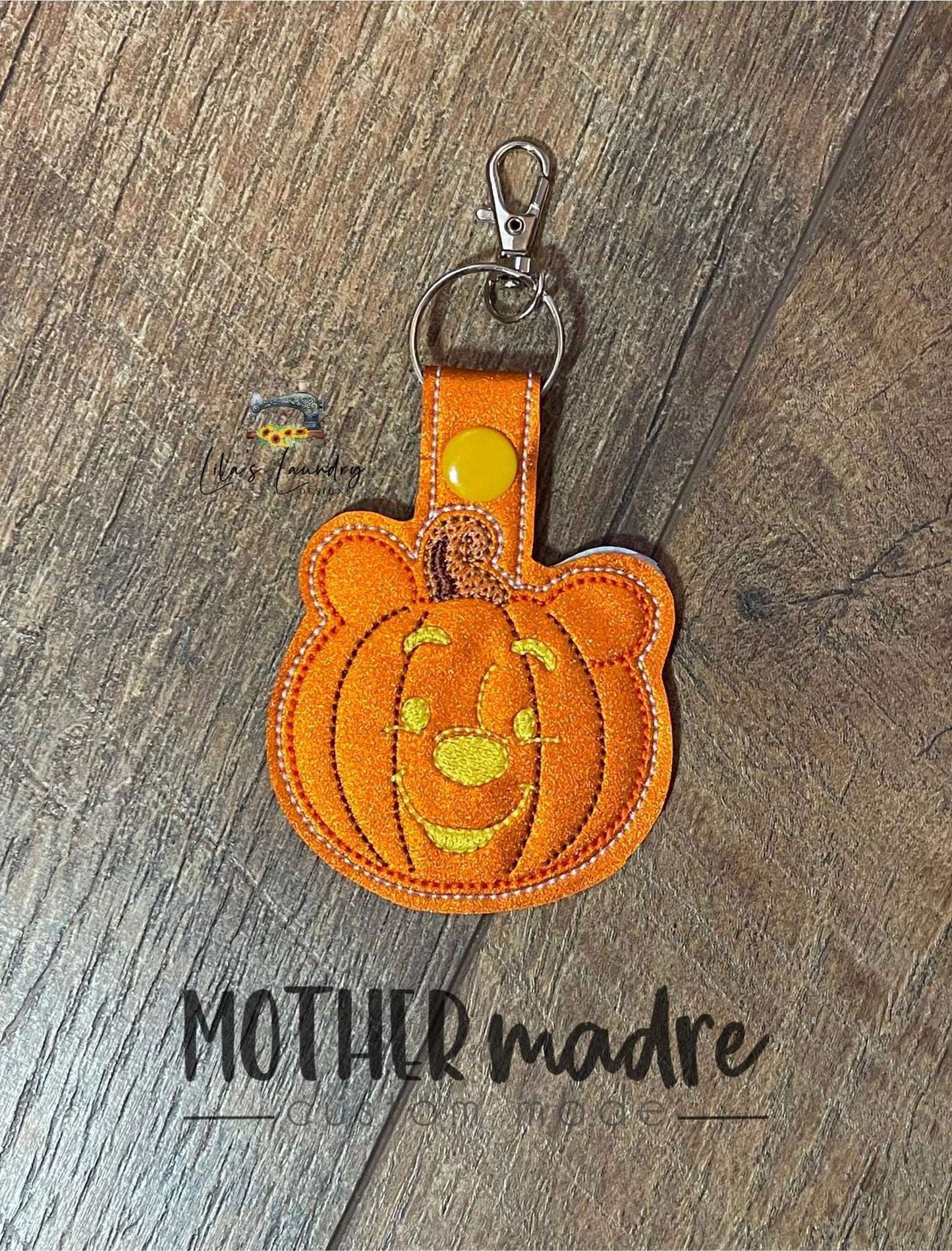 Pooh Pumpkin Fobs - DIGITAL Embroidery DESIGN