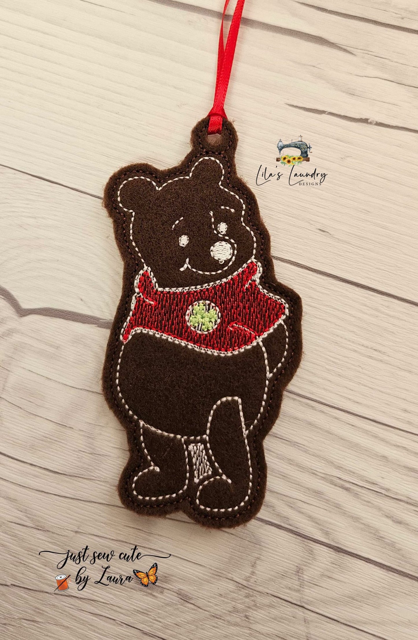 Mouse Friends Gingerbread Ornament Set - Digital File - Embroidery Design