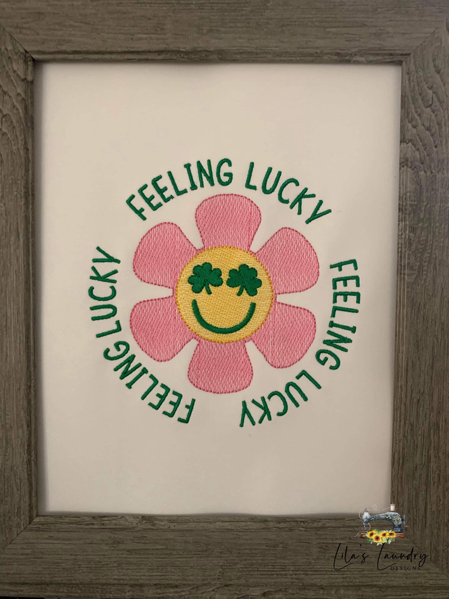 Feeling Lucky Sketch - 4 Sizes - Digital Embroidery Design