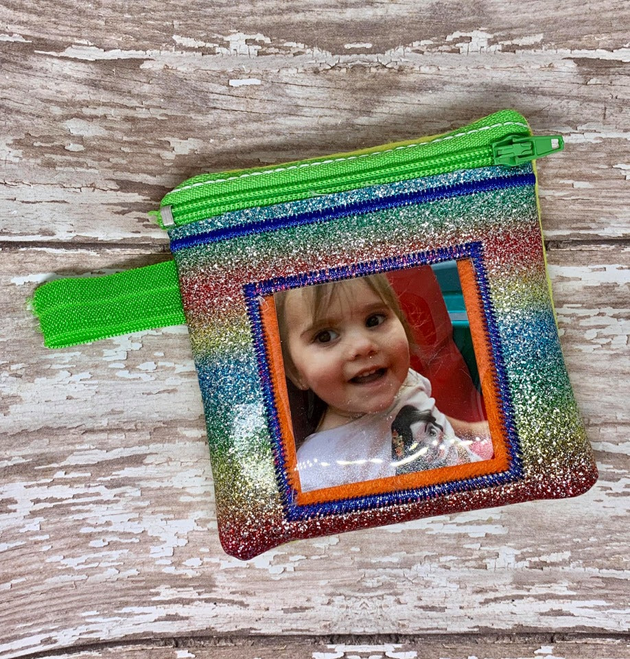 Picture Pouch Zipper - 3 sizes - Digital Embroidery Design