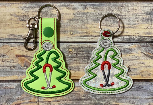 Nurse Stethoscope Tree Fobs -  DIGITAL Embroidery DESIGN