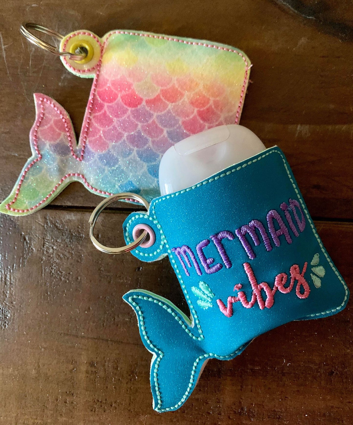 Mermaid Vibes Sanitizer Holders - DIGITAL Embroidery DESIGN