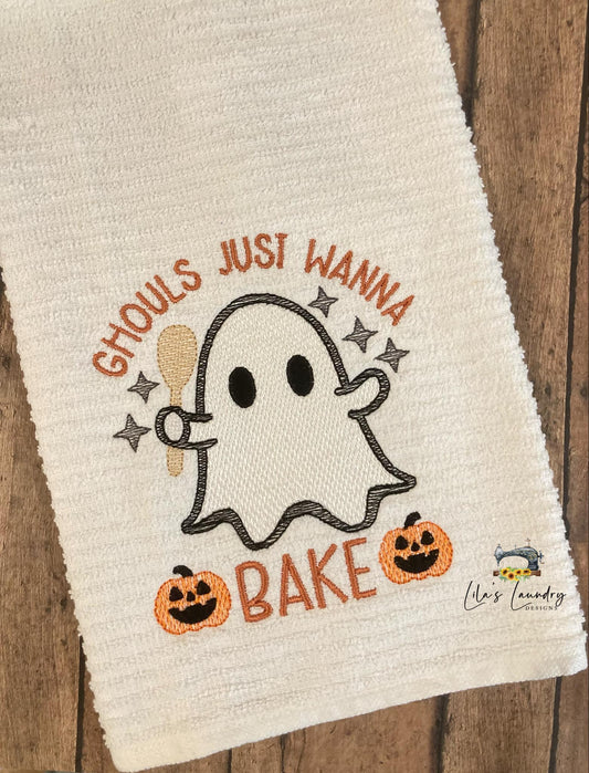 Ghouls Just Wanna Bake - 3 Sizes - Digital Embroidery Design