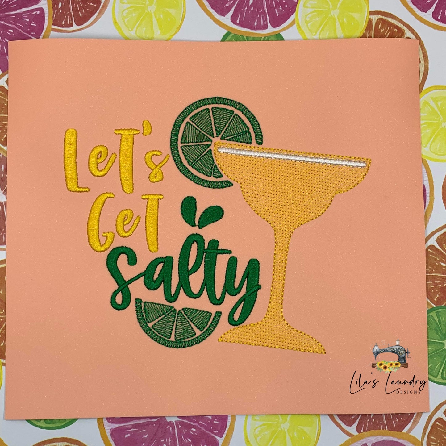 Let's Get Salty - 3 Sizes - Digital Embroidery Design