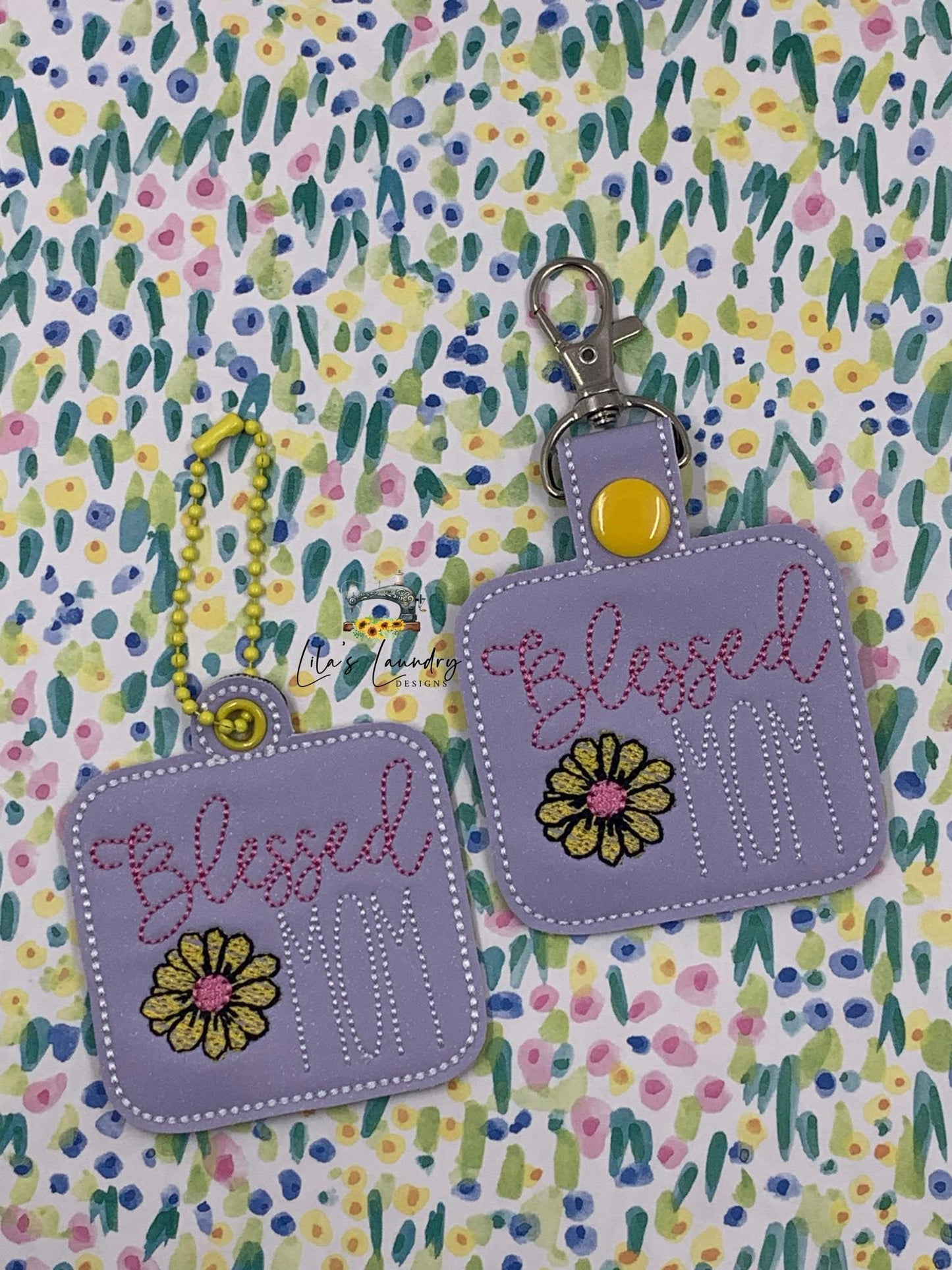 Blessed Mom Fobs - Digital Embroidery Design