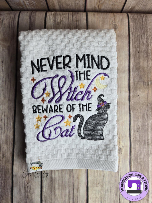 Beware of the Cat - 3 Sizes - Digital Embroidery Design