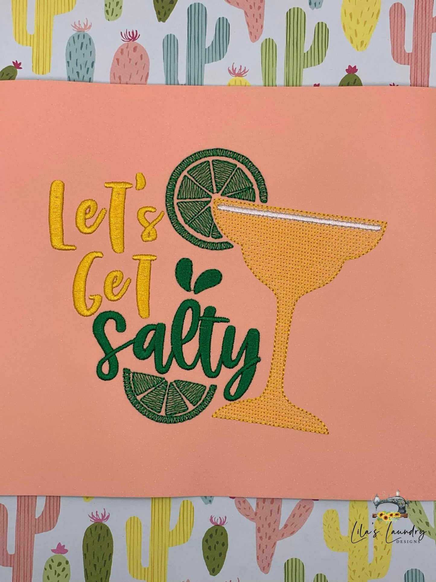 Let's Get Salty - 3 Sizes - Digital Embroidery Design