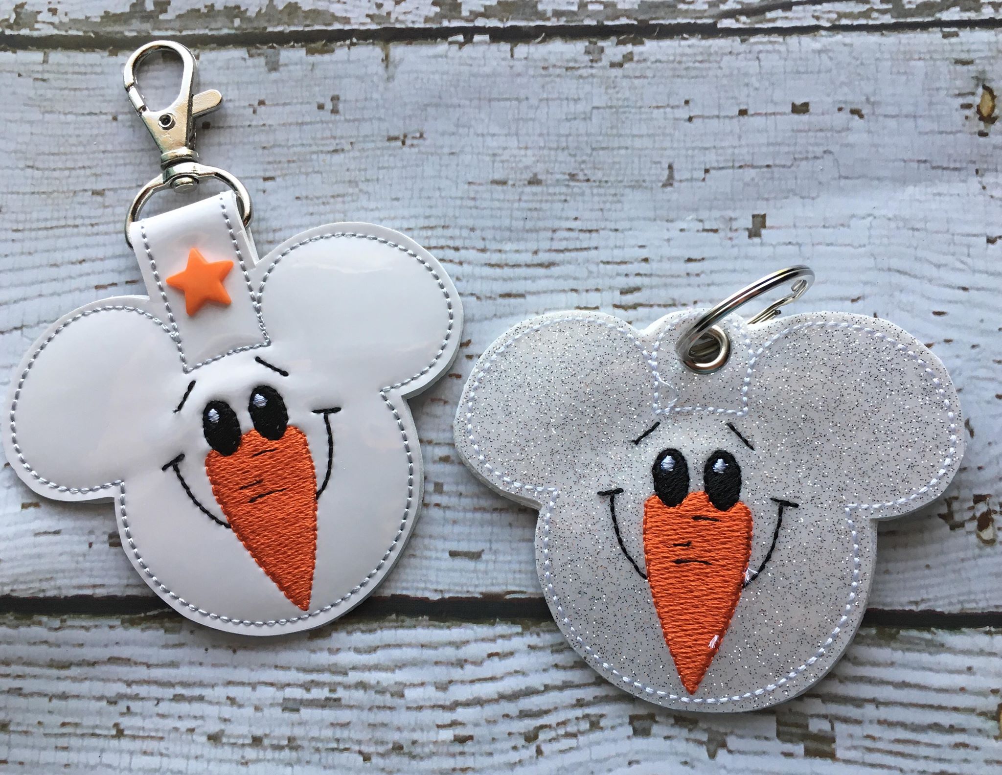 Snowman Mouse Fobs - Embroidery Design - DIGITAL Embroidery DESIGN ...