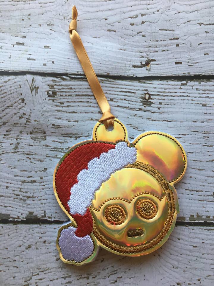 Tin Man Mouse Ornament - Digital Embroidery Design